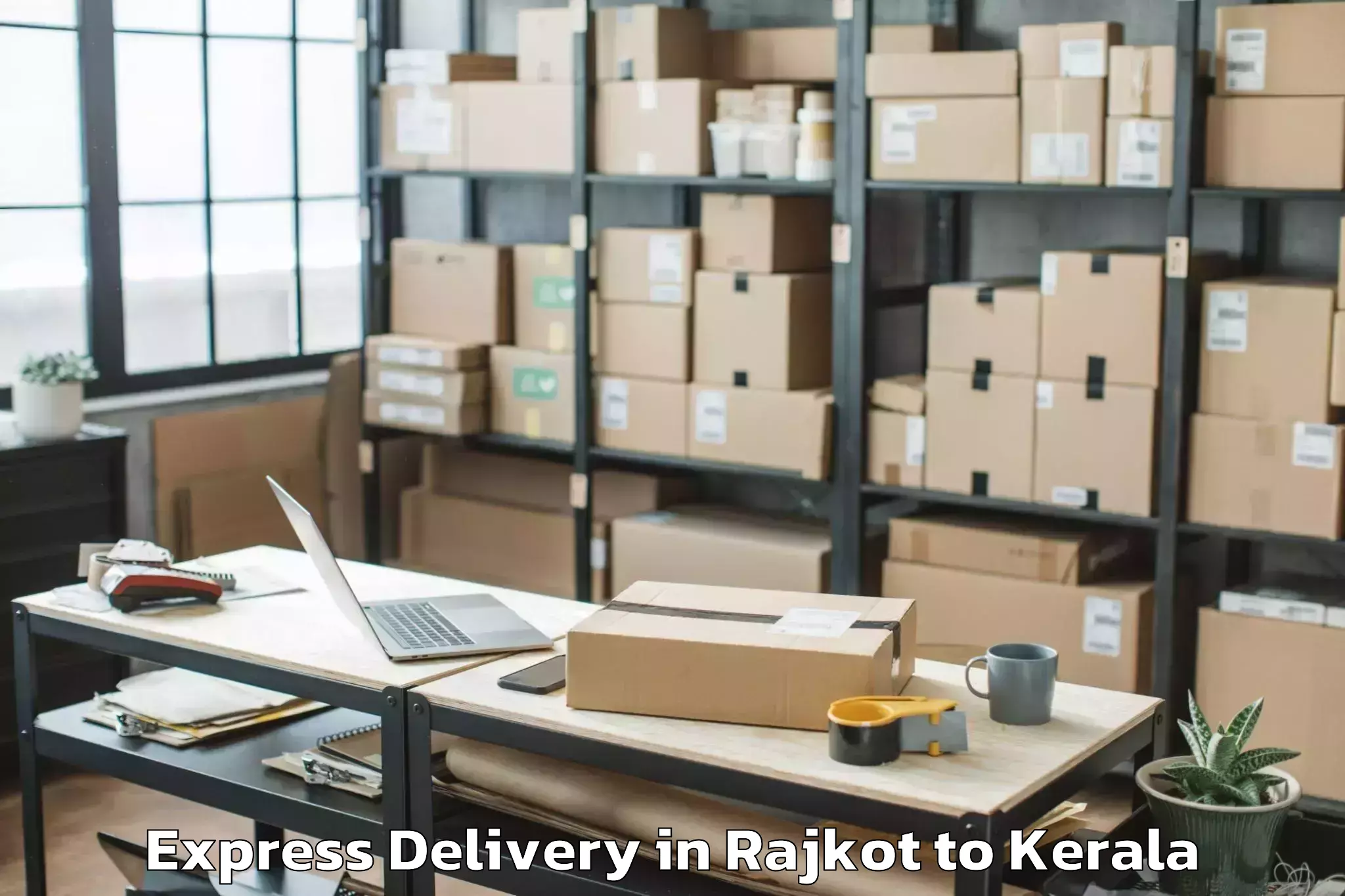 Top Rajkot to Cheemeni Express Delivery Available